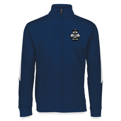 LEATHER DADDY SMALLS RETRO TRACK JACKET - navy/white