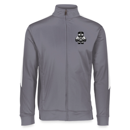 LEATHER DADDY SMALLS RETRO TRACK JACKET - graphite/white
