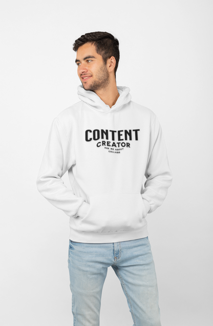 Fleece Hoodie for Content Creators - Three-Panel Design