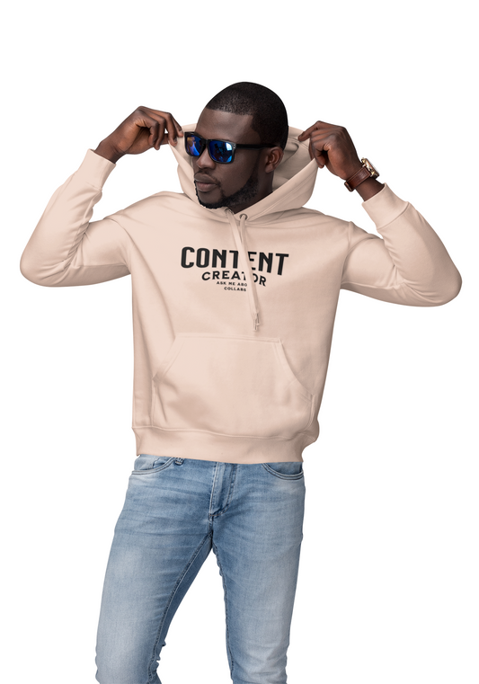 Fleece Hoodie for Content Creators - Three-Panel Design