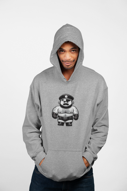 🐼 LEATHER BEAR ON PATROL, MEN'S HOODIE