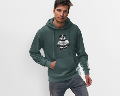 🐼 LEATHER BEAR ON PATROL, MEN'S HOODIE