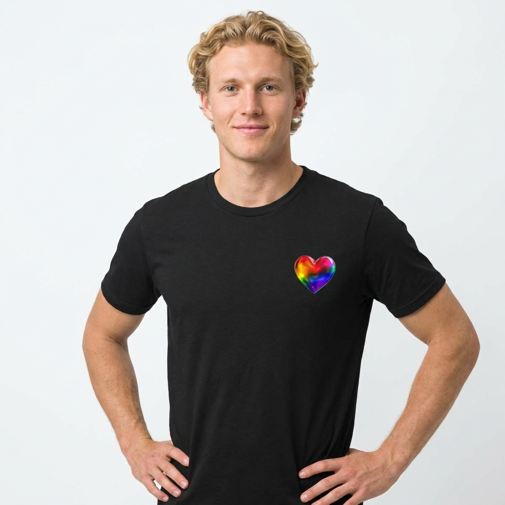 🌈PRIDE COLLECTION - THE HEART-ON TEE —  LIGHTWEIGHT PRIDE SHIRT