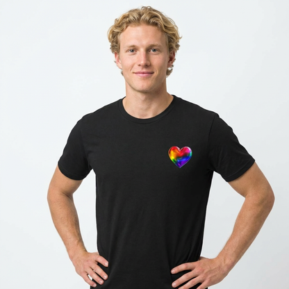 🌈PRIDE COLLECTION - THE HEART-ON TEE —  LIGHTWEIGHT PRIDE SHIRT