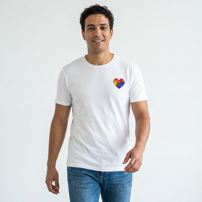 🌈PRIDE COLLECTION - THE HEART-ON TEE —  LIGHTWEIGHT PRIDE SHIRT