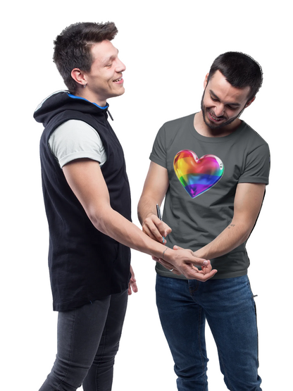 🌈PRIDE COLLECTION - THE BIG HEART- ON TEE  SHIRT