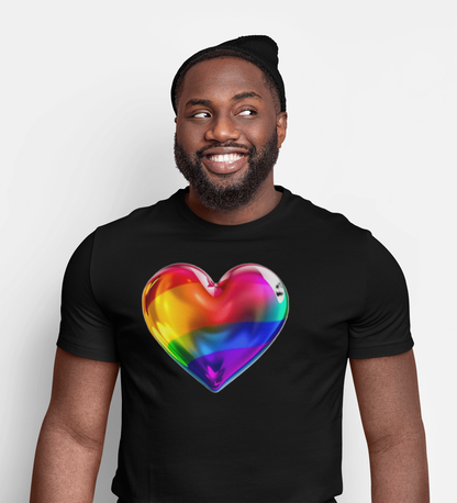 🌈PRIDE COLLECTION - THE BIG HEART- ON TEE  SHIRT