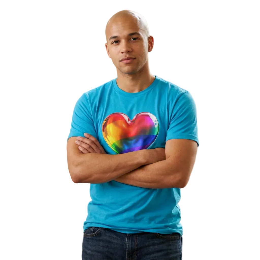 🌈PRIDE COLLECTION - THE BIG HEART- ON TEE  SHIRT