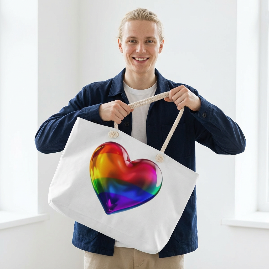 🌈PRIDE COLLECTION -THE BIG HEART-ON WEEKENDER BAG