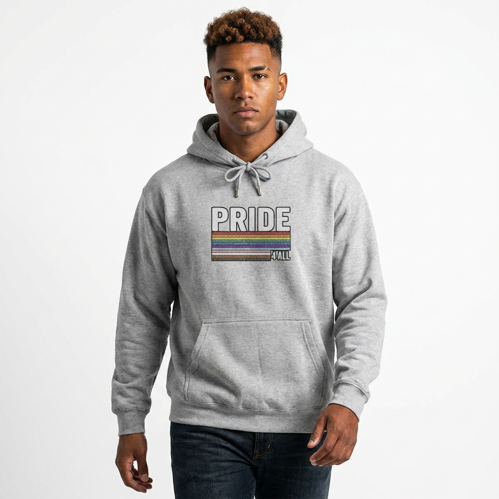 🌈PRIDE COLLECTION- PRIDE GLITTER STRIPE HOODIE
