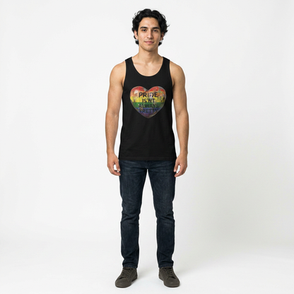 🌈PRIDE COLLECTION-"PRIDE IS'NT ALWYAS PRETTY"-WEATHERED RAINBOW HEART
