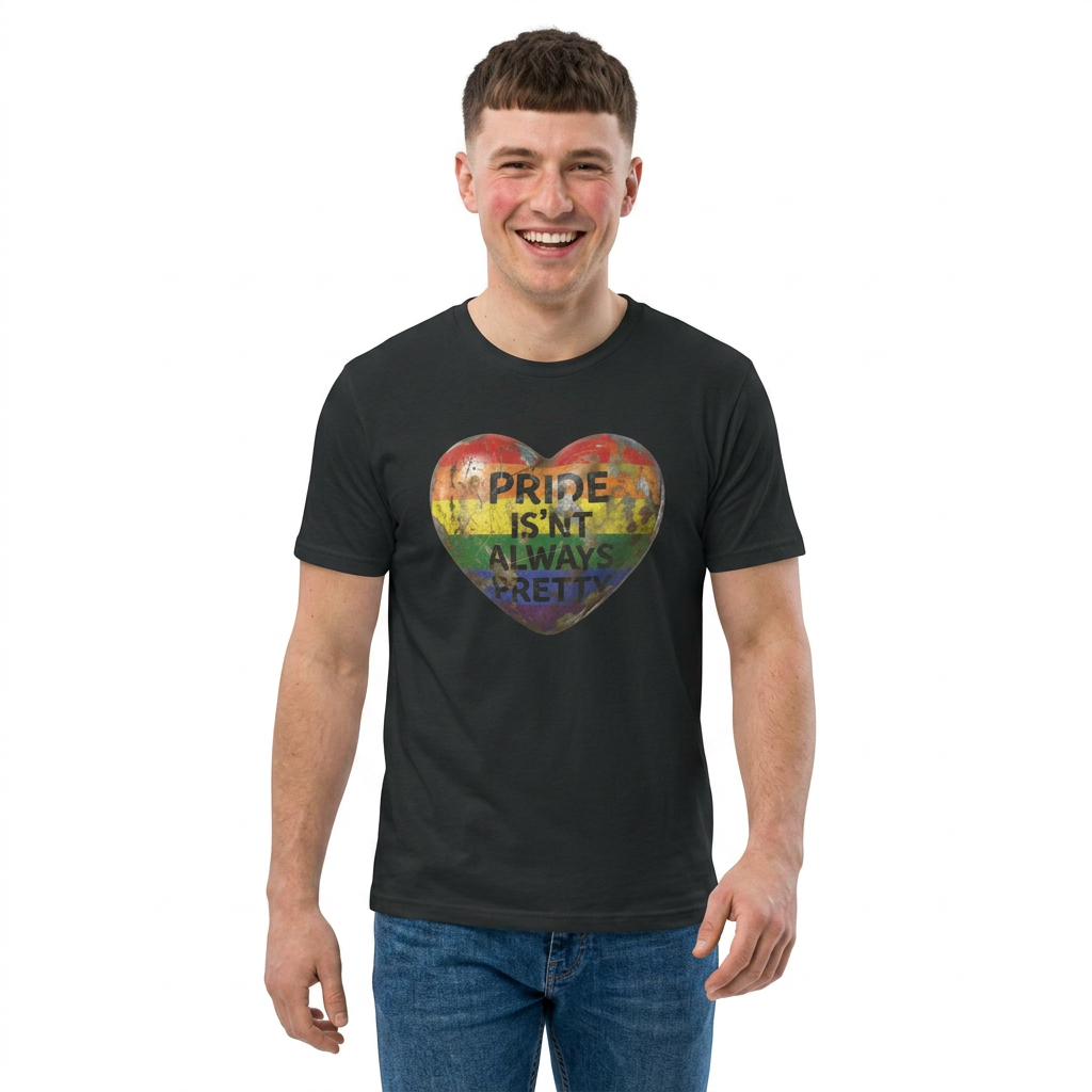 🌈PRIDE COLLECTION- PRIDE IS'NT ALWAYS PRETTY TEE/FRONT & BACK