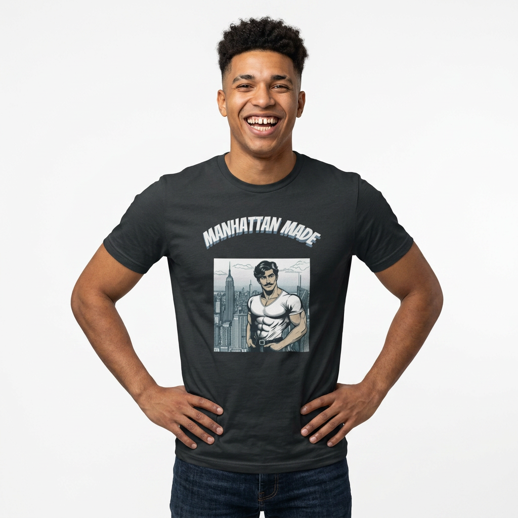 NYC BEEFCAKE, MANHATTAN MADE - MUSCLE POWERED, NYC APPROVED