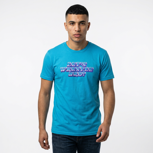 "LET'S WRESTLE BRO!" RETRO GRAPHIC TEE