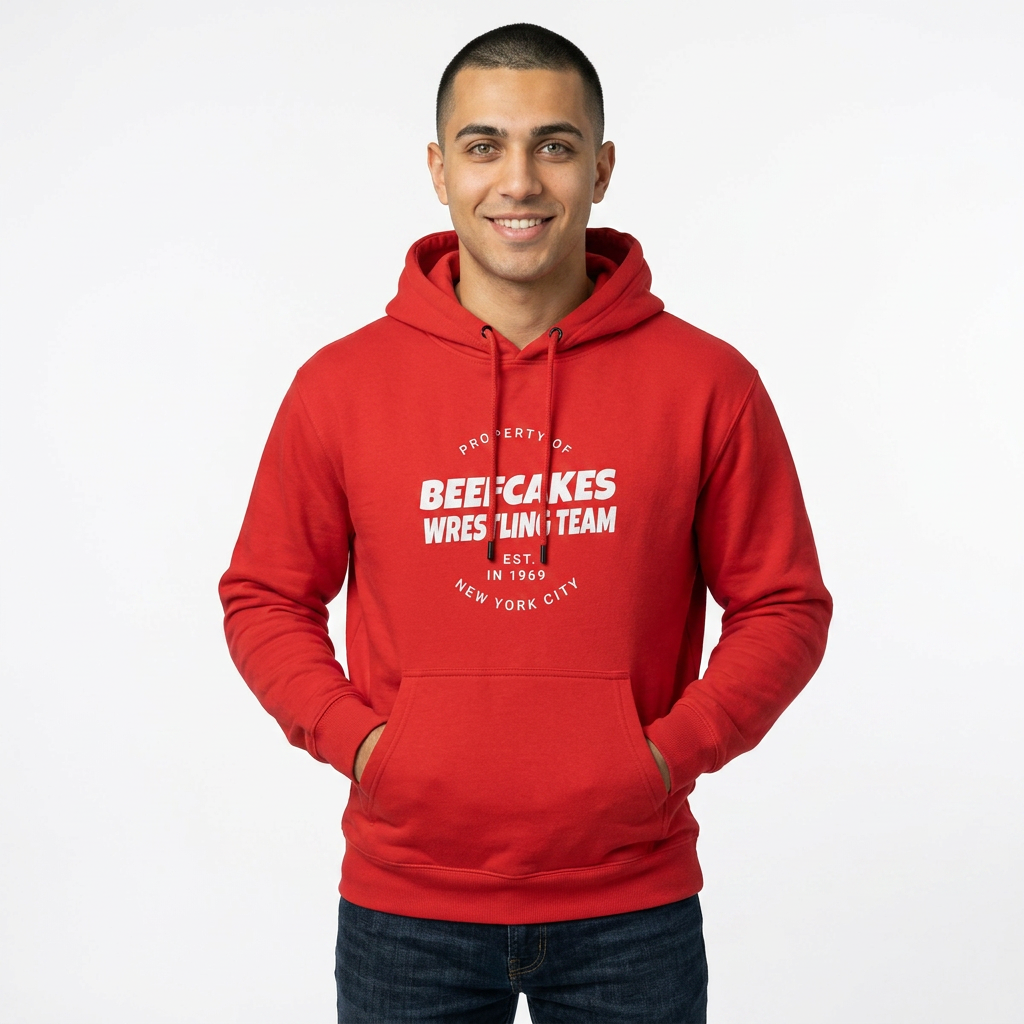 "BEEFCAKES WRESTLING TEAM PROPERTY" HOODIE - VINTAGE 1969 EDITION