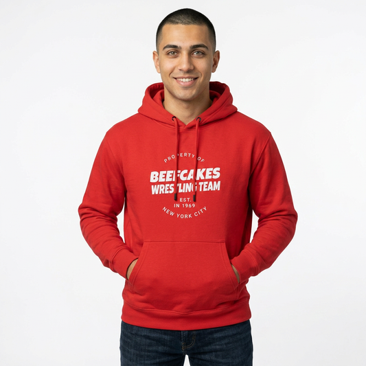 "BEEFCAKES WRESTLING TEAM PROPERTY" HOODIE - VINTAGE 1969 EDITION