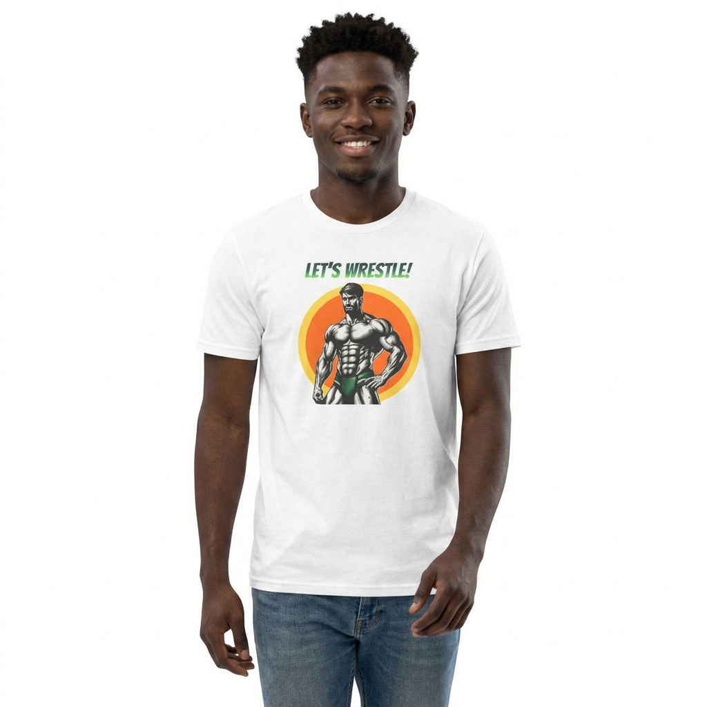 LET'S WRESTLE VINTAGE TEE – MUSCLES, MAYHEM & A SPLASH OF MASC ENERGY