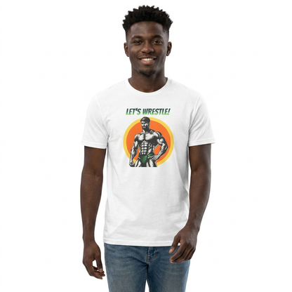 LET'S WRESTLE VINTAGE TEE – MUSCLES, MAYHEM & A SPLASH OF MASC ENERGY