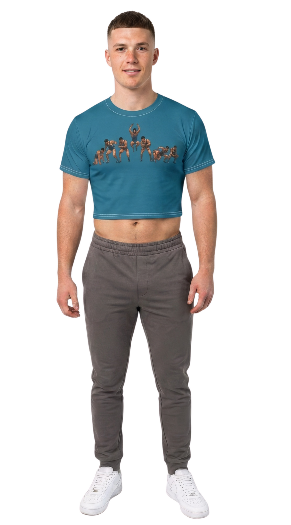 PRE-MATCH HEAT‑ ATHLETIC CROP TEE