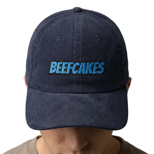 BEEFCAKES VINTAGE CORDUROY CAP - CUSTOM EMBROIDERY EDITION