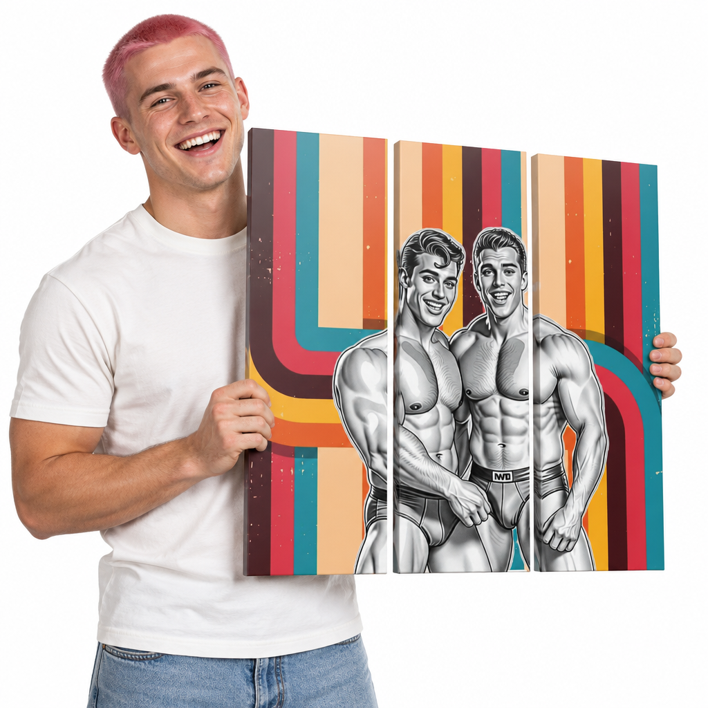 🏳️‍🌈 BOYS WILL BE BOYS - SECOND COMING TRIPYCH - LIMITED EDITION 36"x 12"
