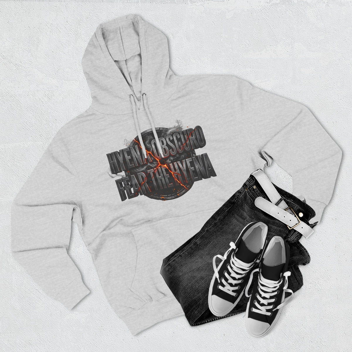 THE OBSCURO COLLECTION: MAYHEM MANIFESTED- STONE EMBLEM HOODIE