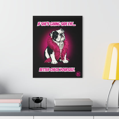 GIGI: THE SIDE‑EYE STANDARD – ACRYLIC WALL PRINT (FRENCH CLEAT HANGING)
