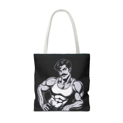Honcho Tote Bag - Comic Style Beefcake Character Logo
