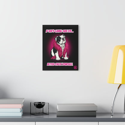 GIGI: THE SIDE‑EYE STANDARD – ACRYLIC WALL PRINT (FRENCH CLEAT HANGING)