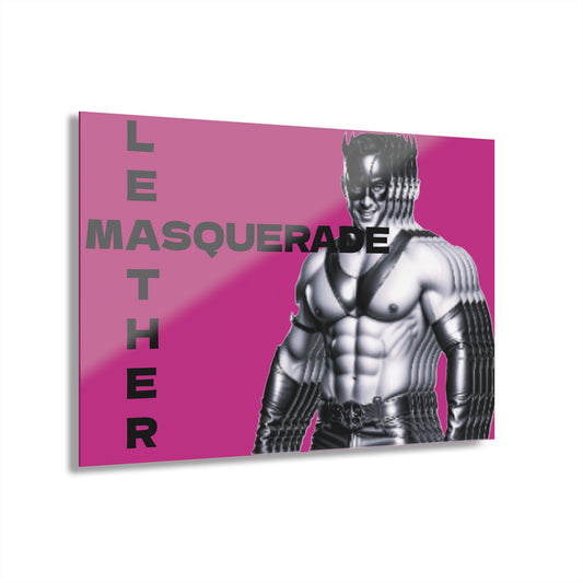 Acrylic Prints (French Cleat Hanging) - Leather Masquerade Style Print