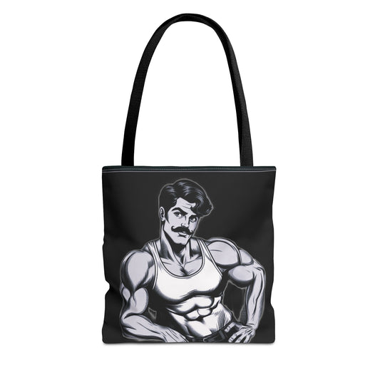 Honcho Tote Bag - Comic Style Beefcake Character Logo