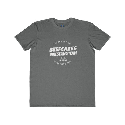 "BEEFCAKES WRESTLING TEAM PROPERTY" TEE- VINTAGE 1969 EDITION