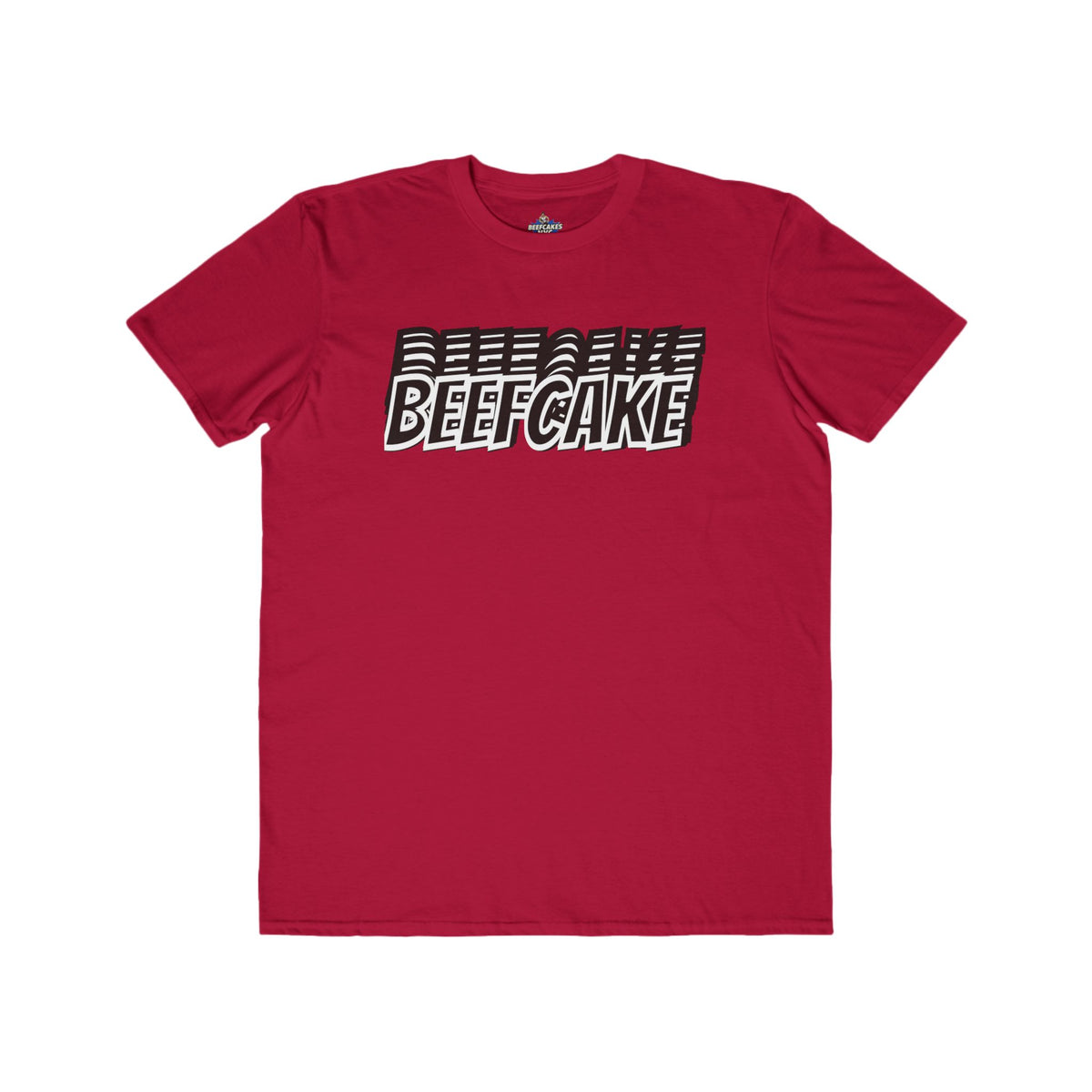 BEEFCAKE CLASSIC FLOATING TEXT TEE SHIRT- EVERYDAY, FOR EVERYONE- THE BOLD EDITION