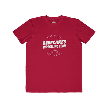 "BEEFCAKES WRESTLING TEAM PROPERTY" TEE- VINTAGE 1969 EDITION