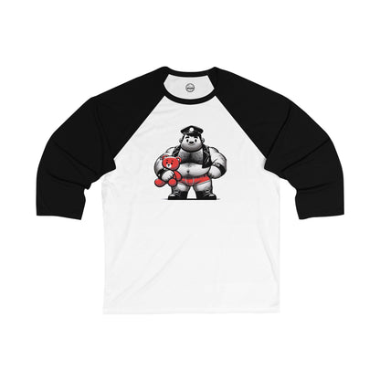 BEEFCAKE BEAR-BEAR, 3\4 Sleeve Baseball Tee