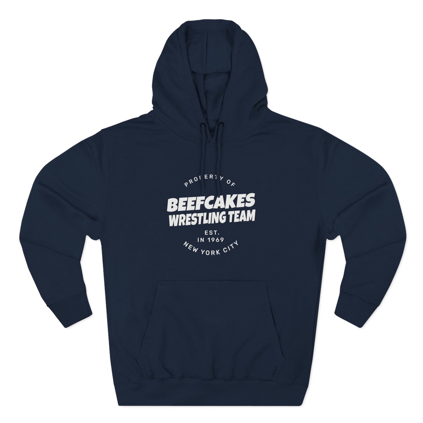 "BEEFCAKES WRESTLING TEAM PROPERTY" HOODIE - VINTAGE 1969 EDITION