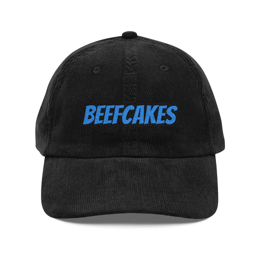 BEEFCAKES VINTAGE CORDUROY CAP - CUSTOM EMBROIDERY EDITION