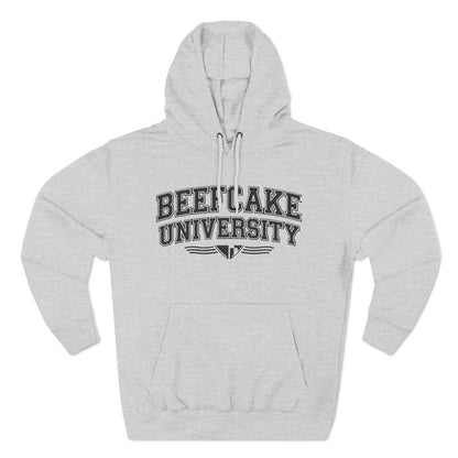 BEEFCAKE UNIVESITY/Three-Panel Fleece Hoodie