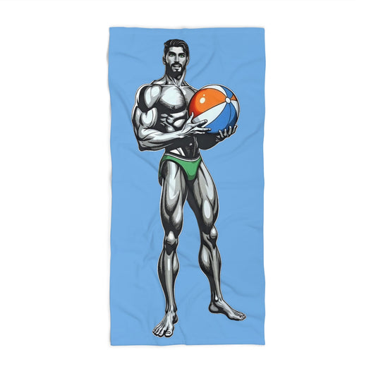 Beach Ball Buddy Beach Towel - Fun Retro Beach Towel