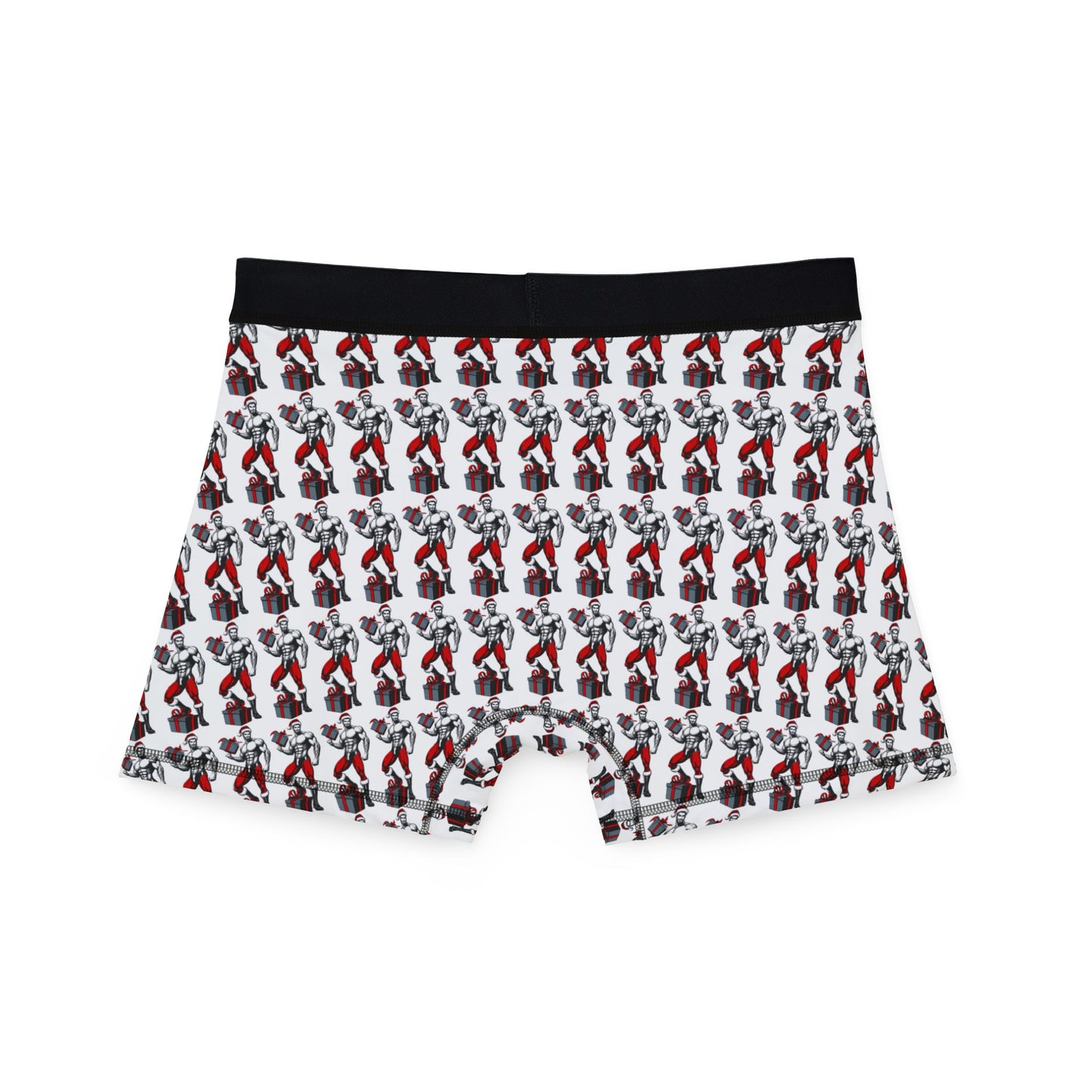 BEEFCAKE PAPI SANTA, MEN'S BOXER BRIEFS