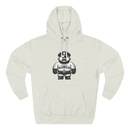 🐼 LEATHER BEAR ON PATROL, MEN'S HOODIE