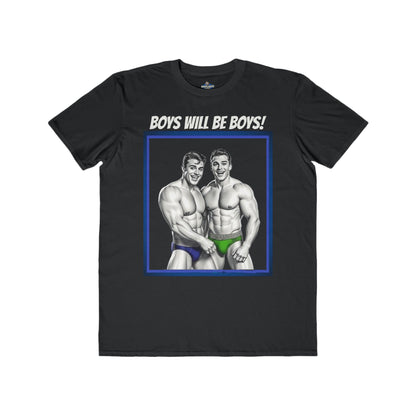 BOYS WILL BE BOYS TEE - WAVE CRASHED AND BARELY CLAD