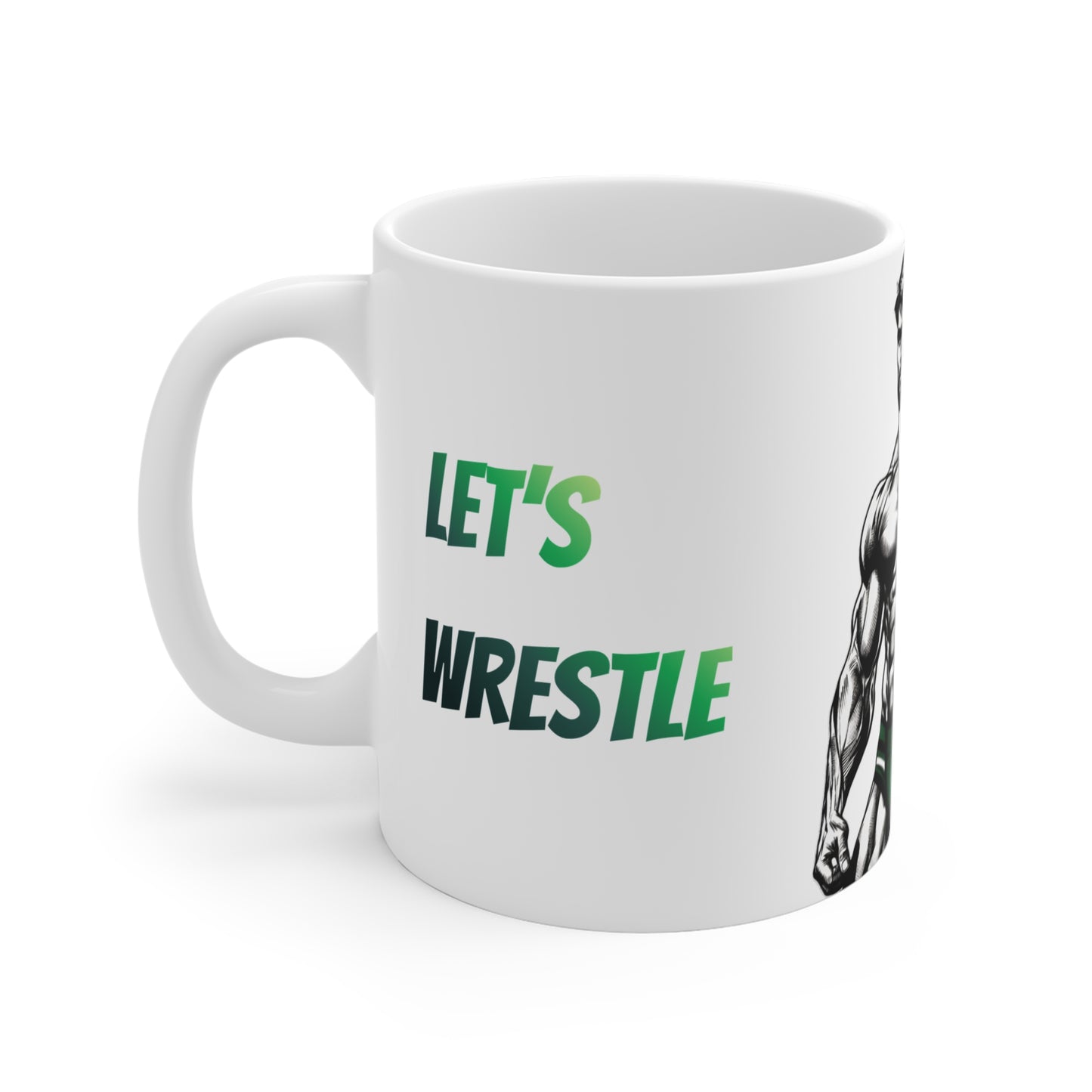 LET’S WRESTLE — MORNING MUSCLE MUG (11oz)
