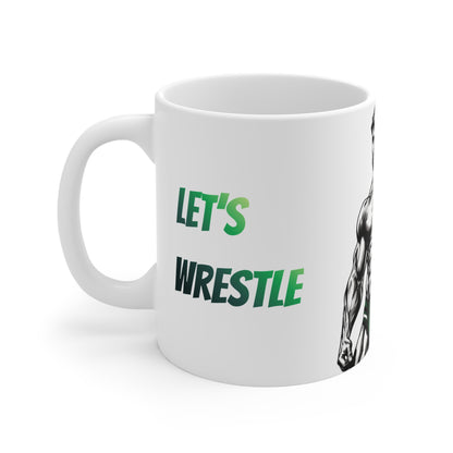 LET’S WRESTLE — MORNING MUSCLE MUG (11oz)