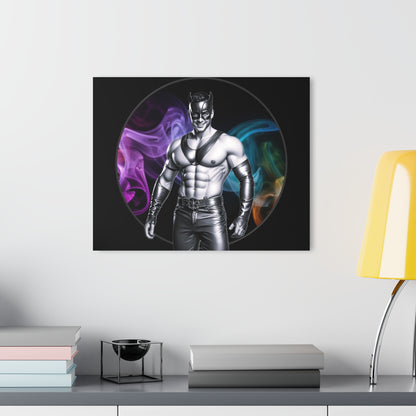 💥 "Masked Heat" — Glossy Acrylic Wall Print