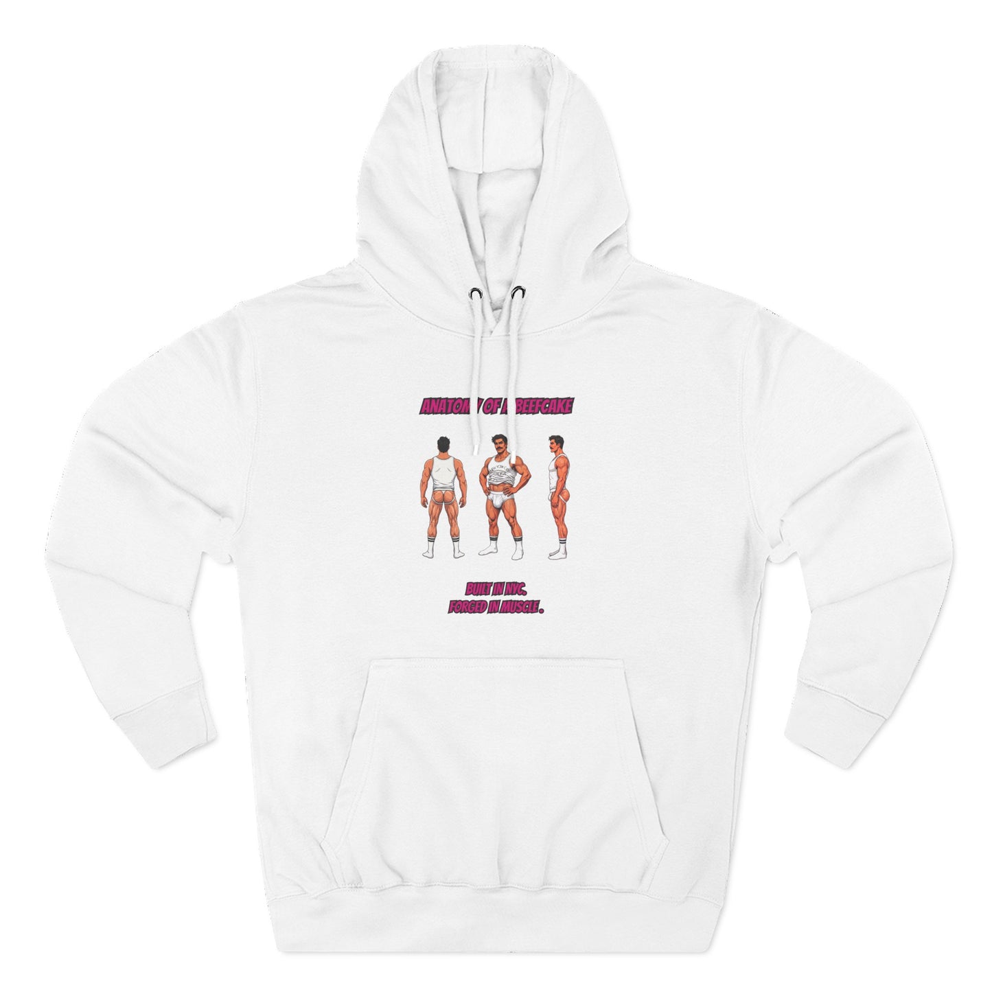 ANATOMY OF A BEEFCAKE HOODIE - BUILT IN NYC, FORGED IN MUSCLE