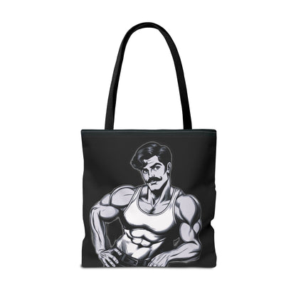 Honcho Tote Bag - Comic Style Beefcake Character Logo