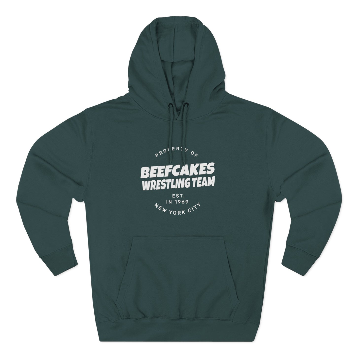 "BEEFCAKES WRESTLING TEAM PROPERTY" HOODIE - VINTAGE 1969 EDITION