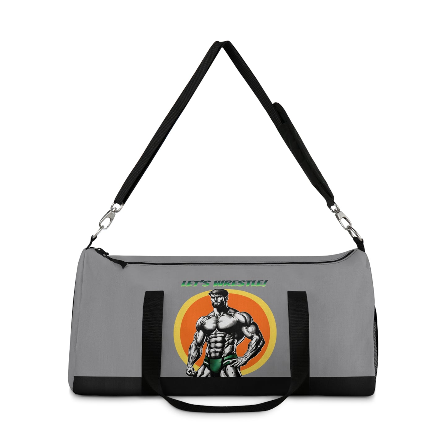 LET’S WRESTLE!- RETRO BEEFCAKES DUFFEL BAG