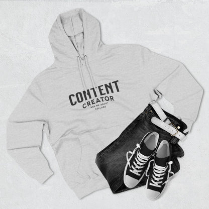 Fleece Hoodie for Content Creators - Three-Panel Design